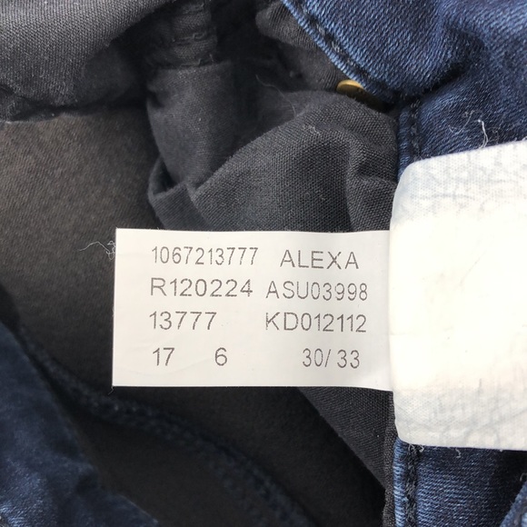 Mavi Blue Alexa Mid Rise Skinny Leg Denim Jeans - Picture 7 of 7